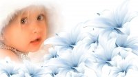Малыш с цветами Выражение чувств в стихах о детях