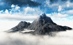 Горы рядом с облаками