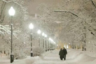 Заснеженный город Заснеженный город