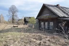 На краешке леса стояла деревня